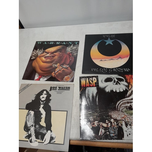 80 - 12 x vinyl record albums : Todd Rundgren, 2 x Vinnie Vincent Invasion (KISS interest), Wally, Van Ha... 