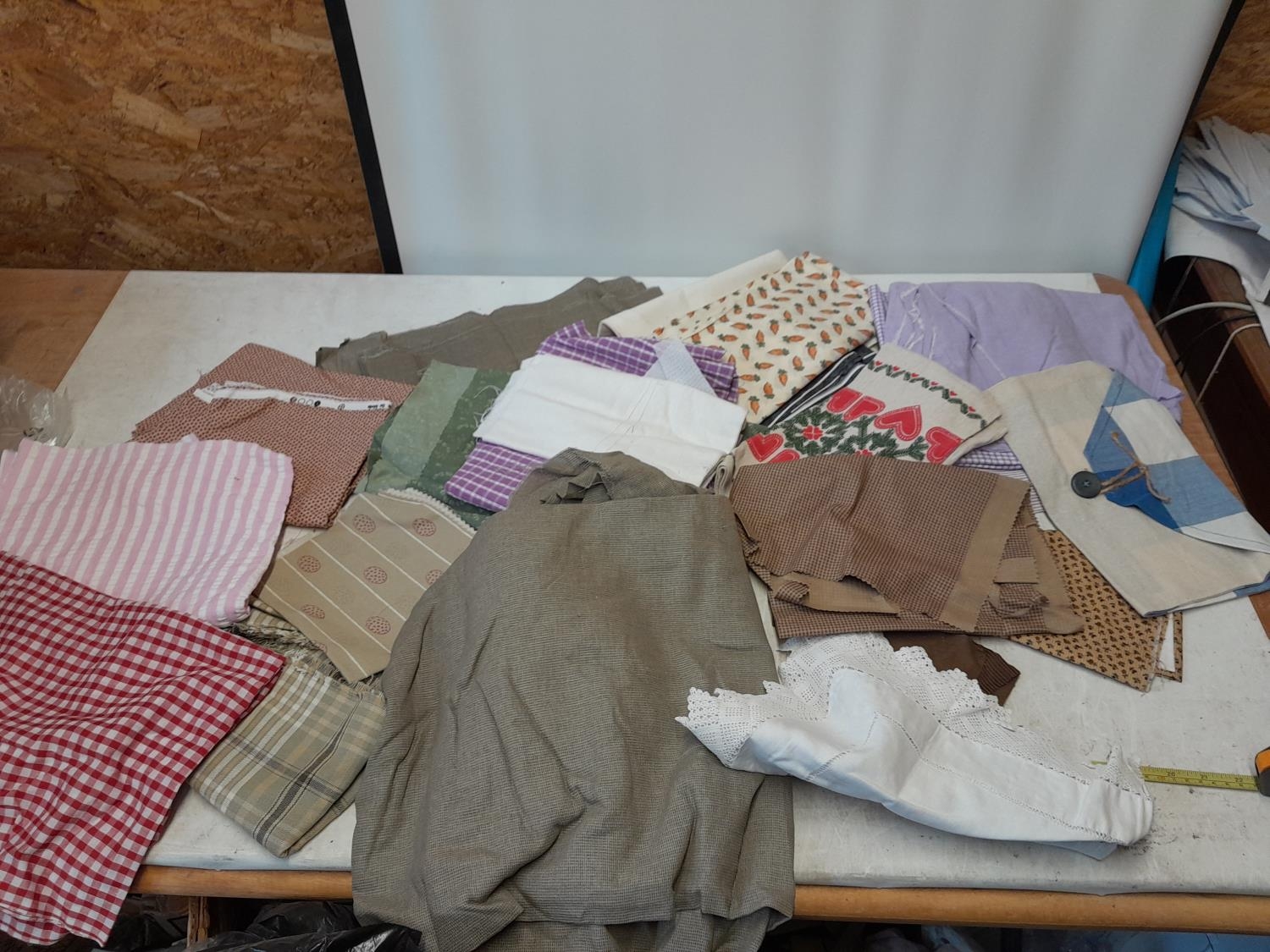 Assorted cotton fabric remnants