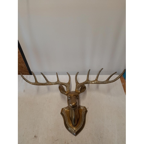 83 - Large brass deers head