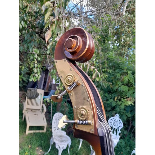 114 - Carlo Giodano double bass with bow and stand