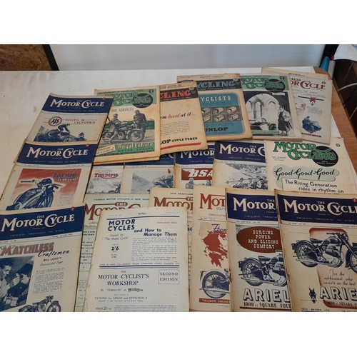 132 - The Motor Cycle & Motor Cycling magazine from late 1920s - 1940s and other Motorcycling magazines