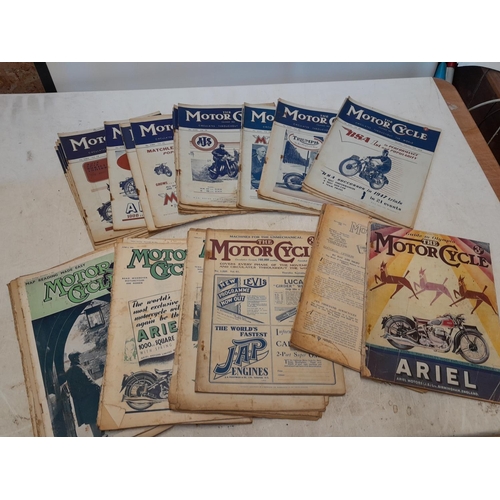 132 - The Motor Cycle & Motor Cycling magazine from late 1920s - 1940s and other Motorcycling magazines