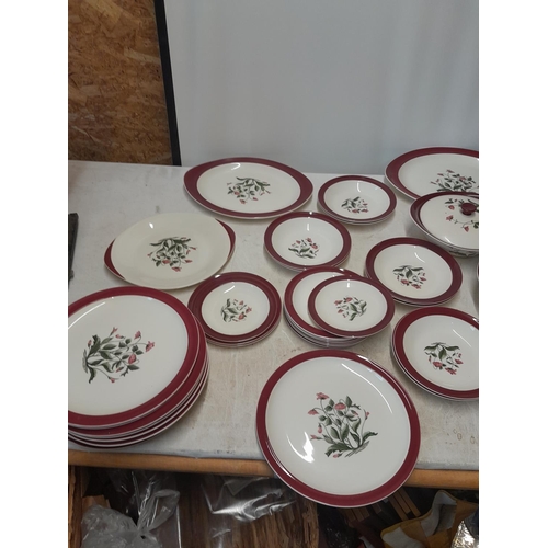 152 - Wedgwood Barlaston pattern part dinner service, good order apart from 2 damages