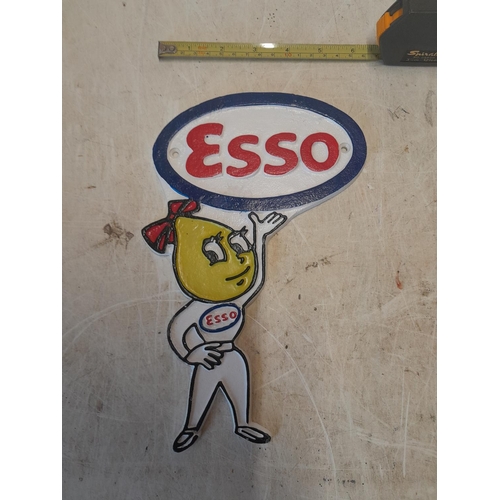 226 - Cast iron ESSO advertising sign