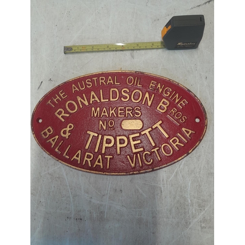 228 - Cast iron Ronaldson & Tippet