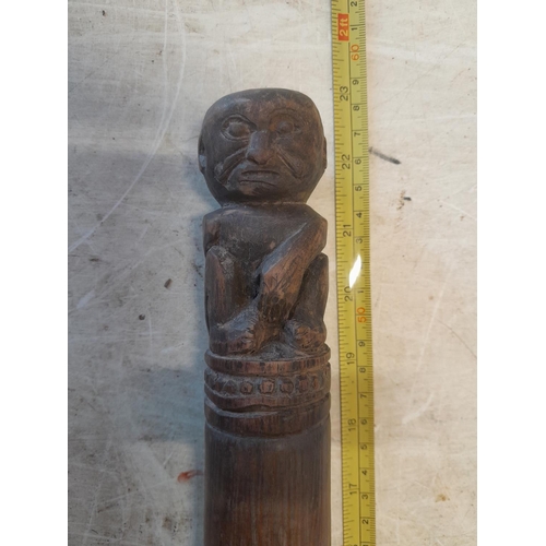 236 - Late 19th / early 20th century carved Oceanic war club , tribal and ethnographic interest