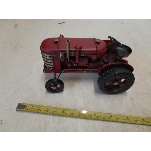 252 - Tin tractor ornament