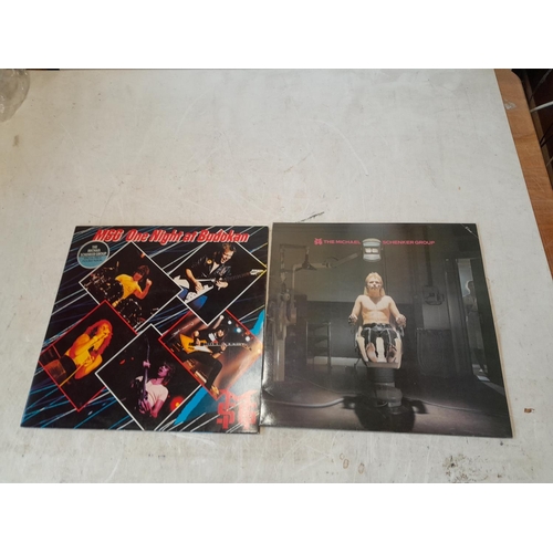 281 - 10 x vinyl record albums : Slade , Seducer Caught in the Act record VGC, Michael Schenker Group , Sa... 