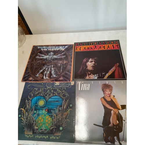 284 - 12 x vinyl record albums : The Ozark, Ozzy Osborne, Thunder Seven, John Otway, Rod Stewart, Pat Trav... 