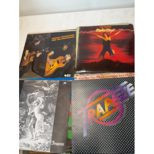 285 - 12 x vinyl record albums : George Thorogood, Pat Travers, Traffic, Trapeze : Self titled GF on Thres... 