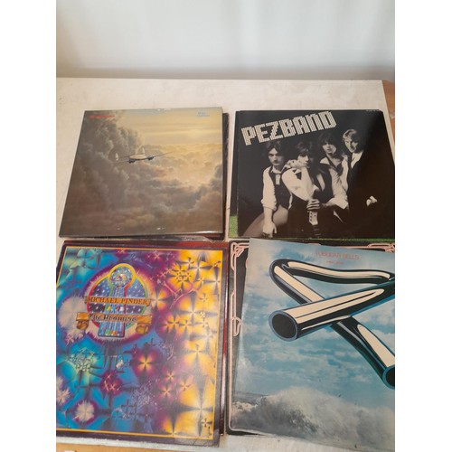 289 - 12 x vinyl record albums : Poison, Mike Oldfield, Ozzy Osbourne, Point Blank, Pez Band, Strawbs, Tom... 