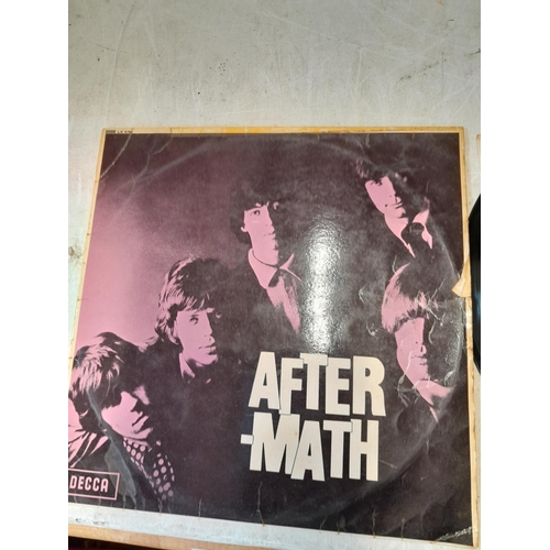 296 - 1 x vinyl record album : Rolling Stones Aftermath Mono LK 4786 burgundy unboxed DECCA label side one... 