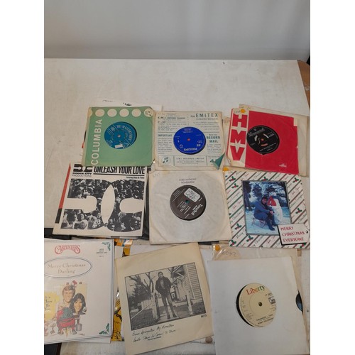 307 - Assorted Ex DJ record singles, commercial pop from the 1960s - late 1980s