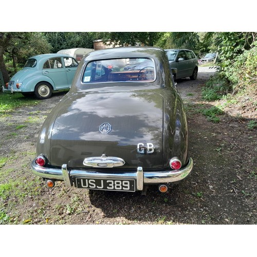 318 - MG ZA Magnette 1500 petrol, 9 previous owners, non transferable plate USJ 389, , 1956 runner but nee... 