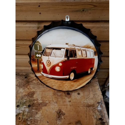 384 - VW interest bottle cap wall plaque