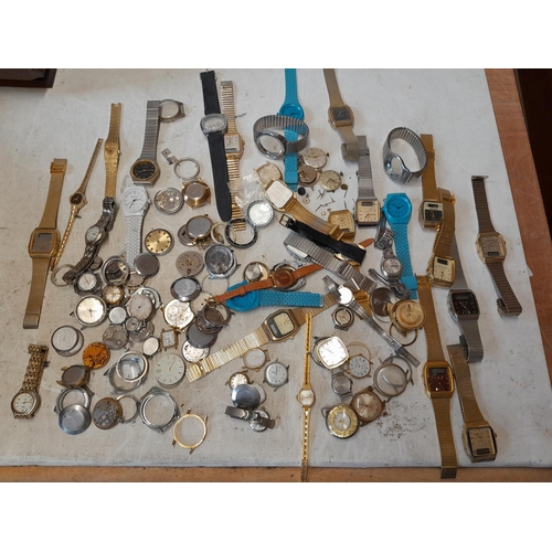 391 - Assorted vintage and modern wristwatches some spares and repairs