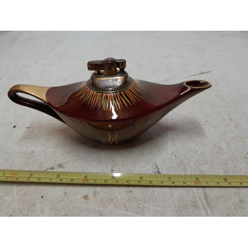 413 - Carlton ware Rouge Royal Aladdin lamp table lighter