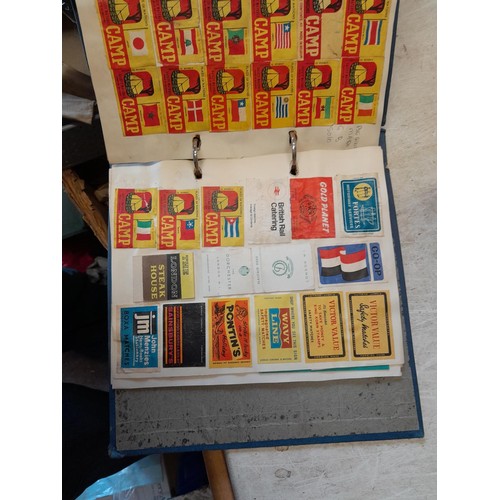 112 - Albums of First Day Stamp Covers from the late 1960s onwards, 3 x album of matchbox labels etc.