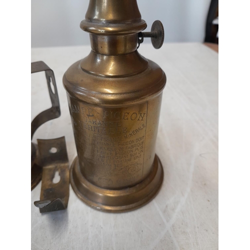 159 - Pair of early 20th century French Pigeon oil lamps