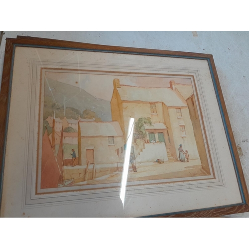 181 - Pair of early 20th century west country watercolours by Mortimer, some foxing and fading