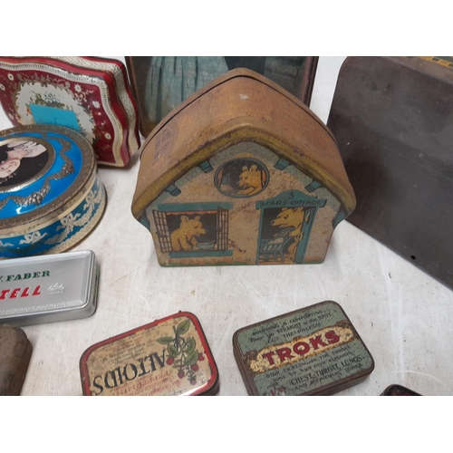 6 - Collection of various vintage tins