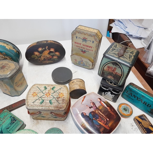 10 - Collection of various vintage tins