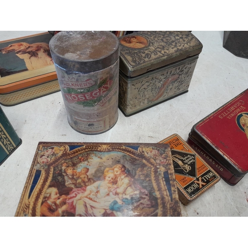 11 - Collection of various vintage tins