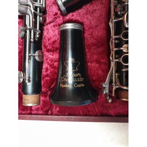 24 - Vintage Ruddal Carte clarinet with accessories