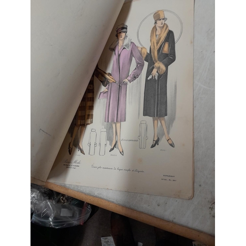 88 - 9 x pages of vintage fashion designs from contemporary magazine