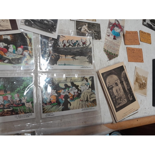 224 - Vintage badges, black and white cartes de visites, family snaps and photographs, stamps as kiloware ... 