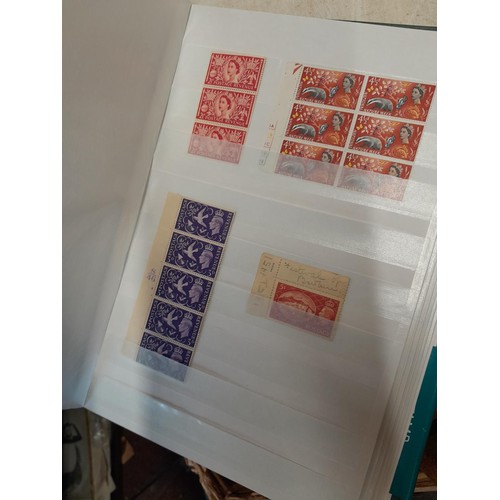 322 - Stamps : Pre Decimal GB stamps mounted loose & mint in a stock book including 1951 Festival of Brita... 