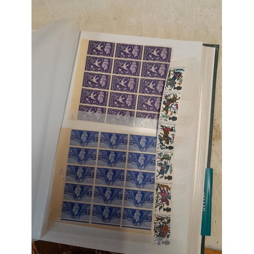 322 - Stamps : Pre Decimal GB stamps mounted loose & mint in a stock book including 1951 Festival of Brita... 