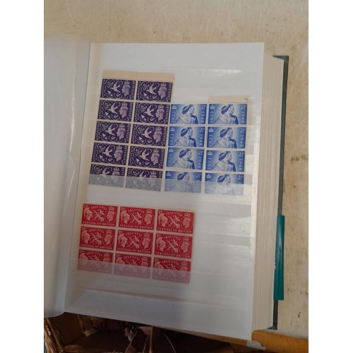 322 - Stamps : Pre Decimal GB stamps mounted loose & mint in a stock book including 1951 Festival of Brita... 