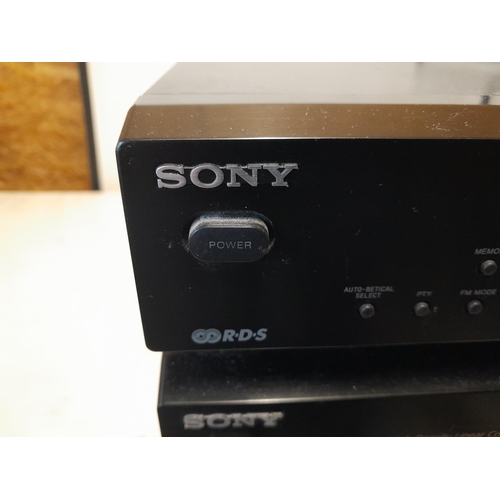 328 - Technics amplifier VC4  & Sony Tuner ST SE 370  & CD player CDP XE 370