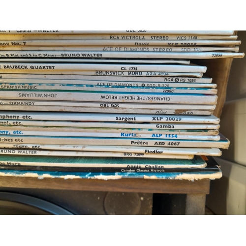 332 - Box of  vinyl record albums : mainly classical some stereo press included