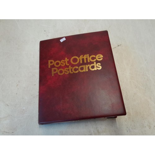 160 - Post Office Postcard album full of early - mid 20th century black and white and coloured postcards S... 