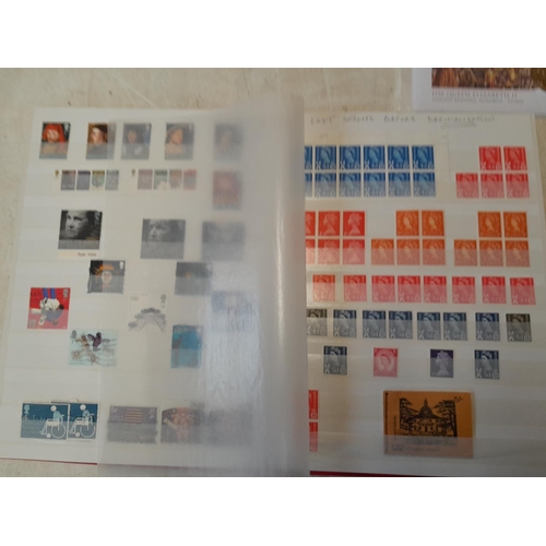 171 - Modern album of loose mint and used stamps of UK, sheet of mint 1/2 D stamps & stamp coin cover