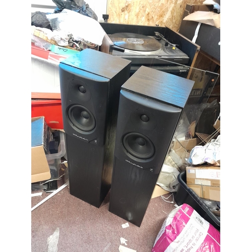 395 - Pair of floor standing speakers by Wharfedale Diamond 7.3