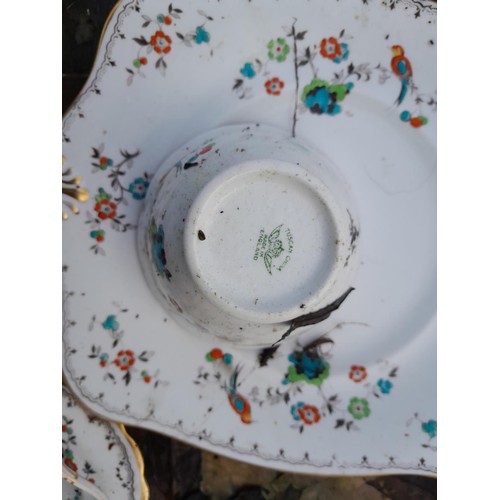 241 - Decorative china : Tuscan tea set, damaged willow pattern plate and other decorative china etc.