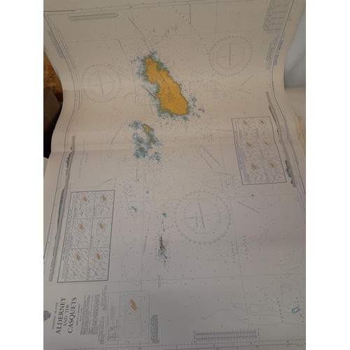 8 - 3 x volumes of South England Pilot and quantity of shipping maps : Nautical interest