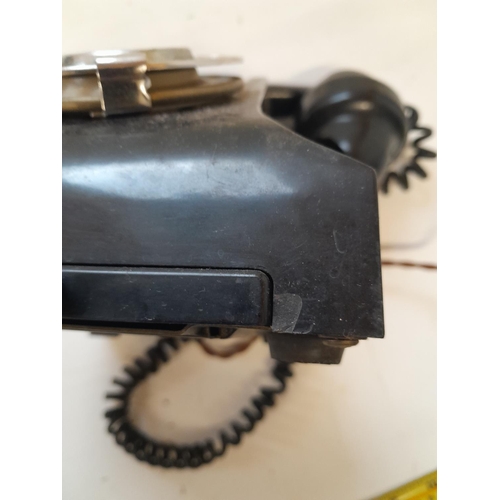 47 - Vintage black bakelite telephone