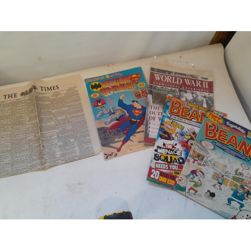 1 - Various pictures, cartoon magazines and posters