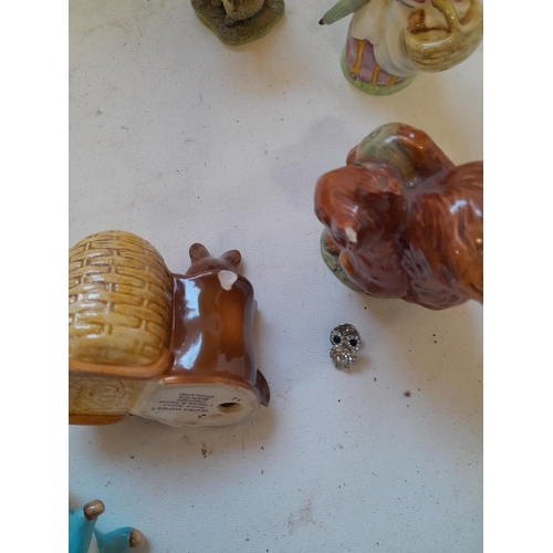 2 - Assorted decorative china : Beswick figures some with damages