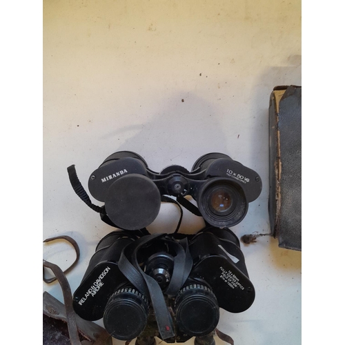 6 - 3 x pairs of binoculars : Ireland & Davidson 10 x 50, Miranda 10 x 50 & Tourix