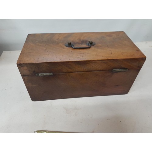 15 - 19th century mahogany tea caddy