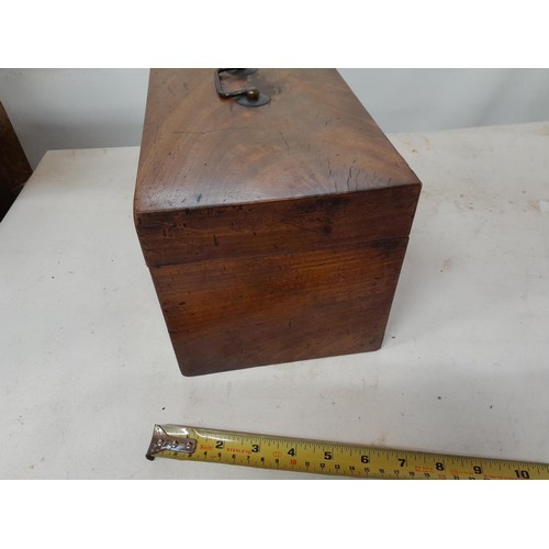 15 - 19th century mahogany tea caddy