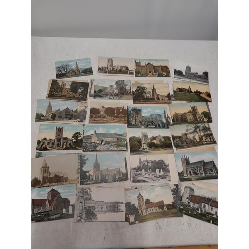 164 - Postcards : over 100 coloured and black & white cards from early - mid 20th century all relating to ... 