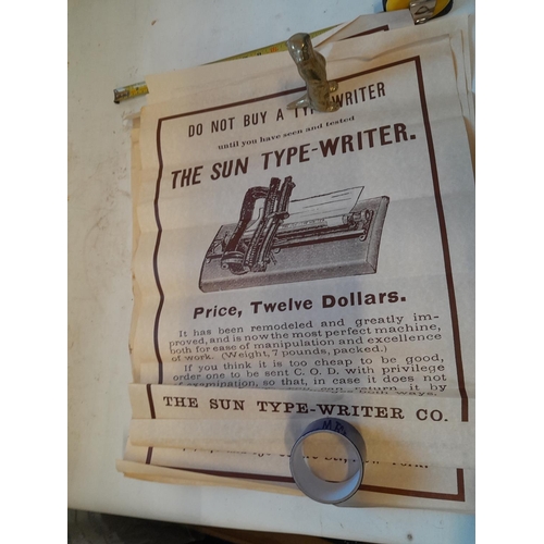 411 - Vintage style typewriter themed advertising posters