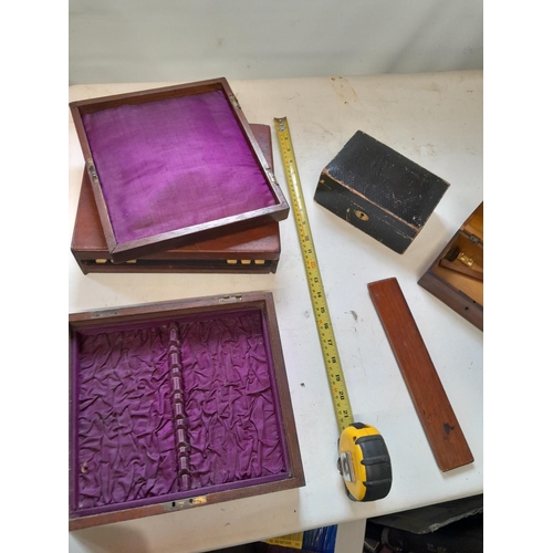 435 - Various antique boxes for restoration