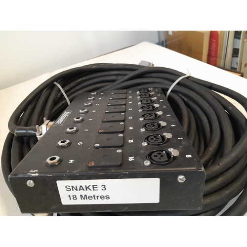 438 - Studio Spares snake cable 18 metres : Audio recording interest